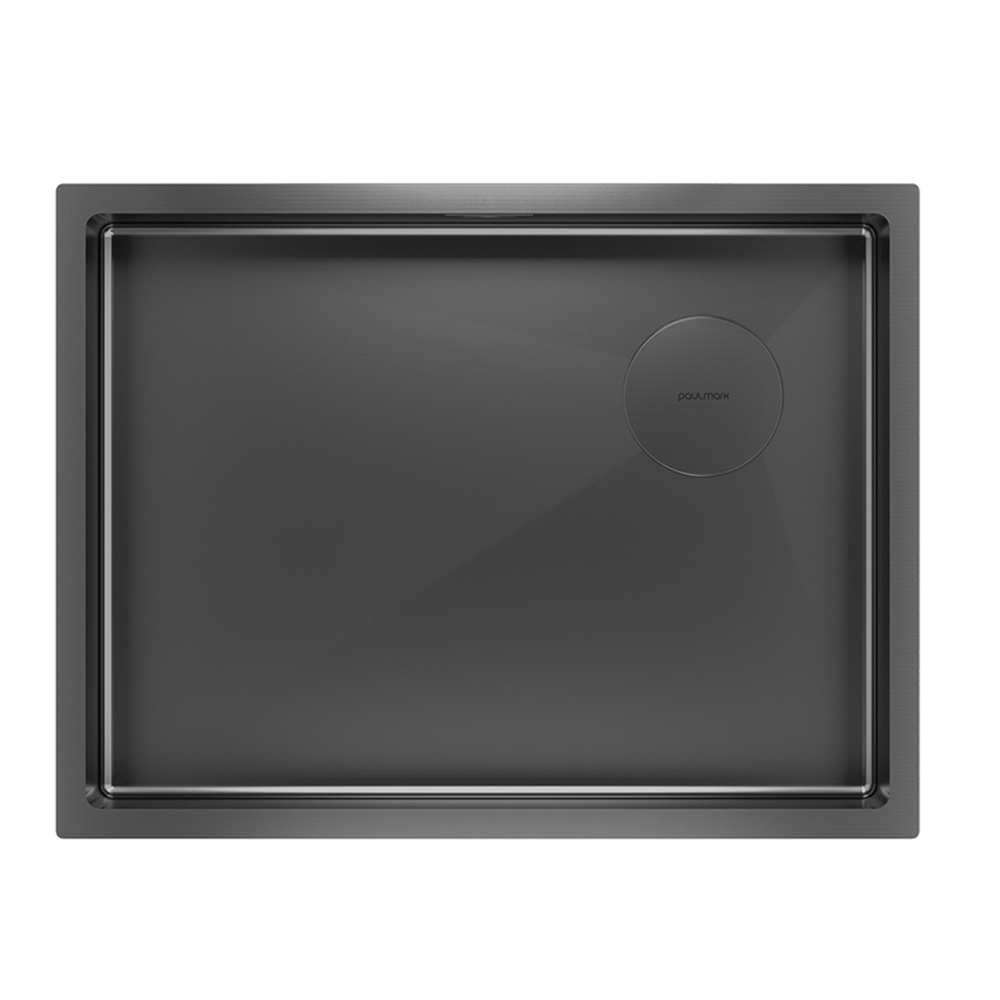 Фото товара: Paulmark NEXT-SKEW 58 UNI, мойка, нержавеющая сталь, вороненая сталь