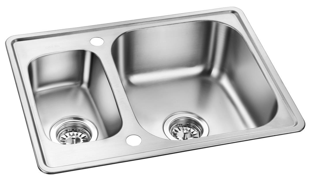 Детальное фото товара: Oulin OL-0304 (F&P), мойка, нержавеющая сталь сатин