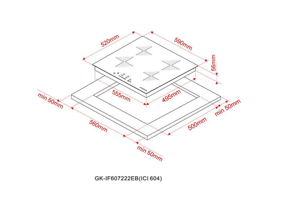 Детальное фото товара: Kuppersberg ICI 604 индукционная поверхность