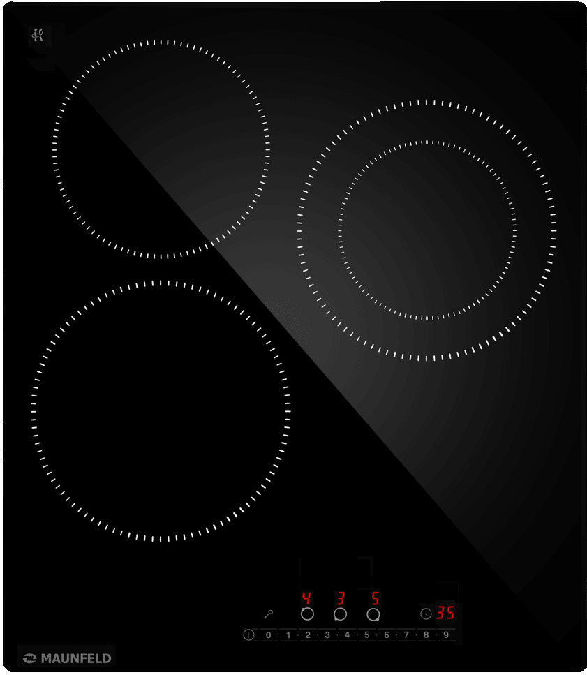 Фото товара: Maunfeld AVCE4535SDBK стеклокерамическая поверхность