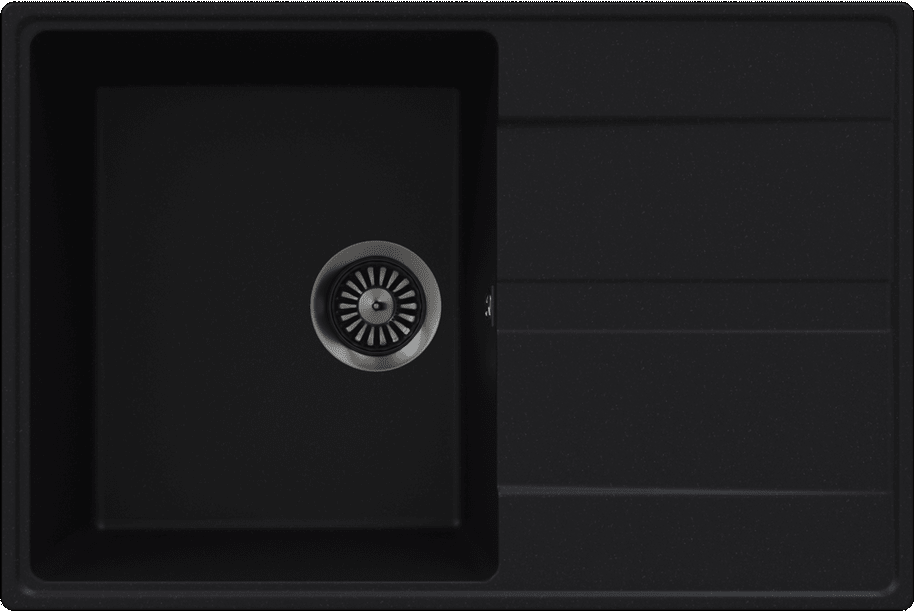 Фото товара: Maunfeld Lacrima 750 MFQS-750B, мойка, гранит, черный