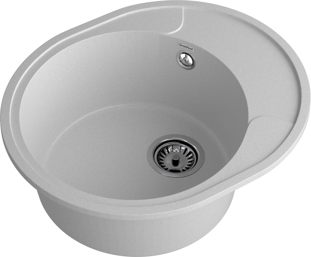 GranFest URBAN GF-UR-857L, мойка, гранит, серый Детальное фото товара: GranFest URBAN GF-UR-857L, мойка, гранит, серый
