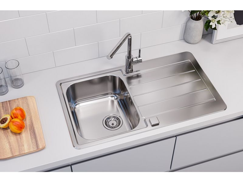 Детальное фото товара: ALVEUS LINE MAX 20 SAT-90, мойка, нержавеющая сталь (в комплекте с сифоном 1127251)