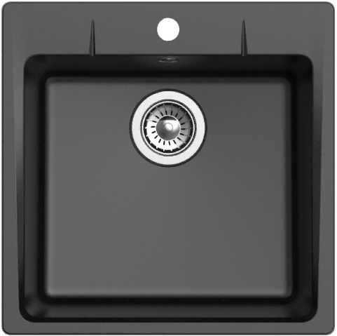 Ewigstein Gerd G- 50, мойка, гранит, черный Детальное фото товара: Ewigstein Gerd G- 50, мойка, гранит, черный