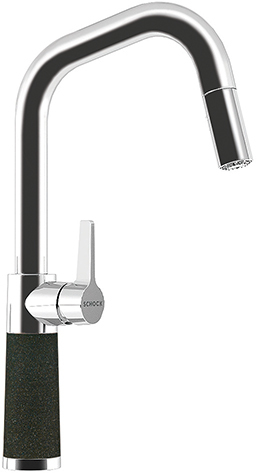 Фото товара: Schock SC-530-D, смеситель, гранит, хром/оникс