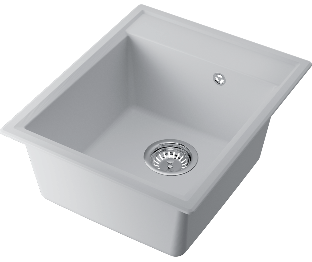 Детальное фото товара: Omoikiri Daisen 42-WH, мойка, гранит, белый