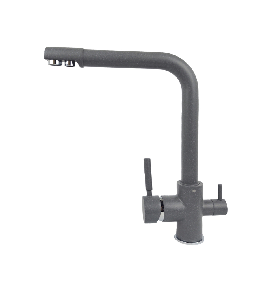 Фото товара: LEX Biferno Deep Grey, смеситель, гранит