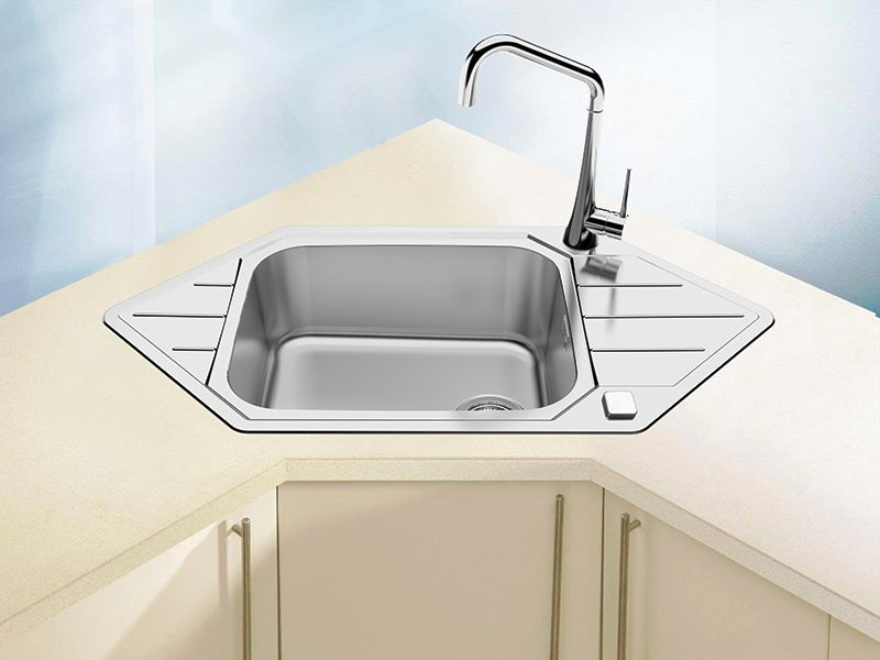 Детальное фото товара: ALVEUS PRAKTIK 130 SAT 90 FI, мойка, нержавеющая сталь (в комплекте с сифоном 1127251)
