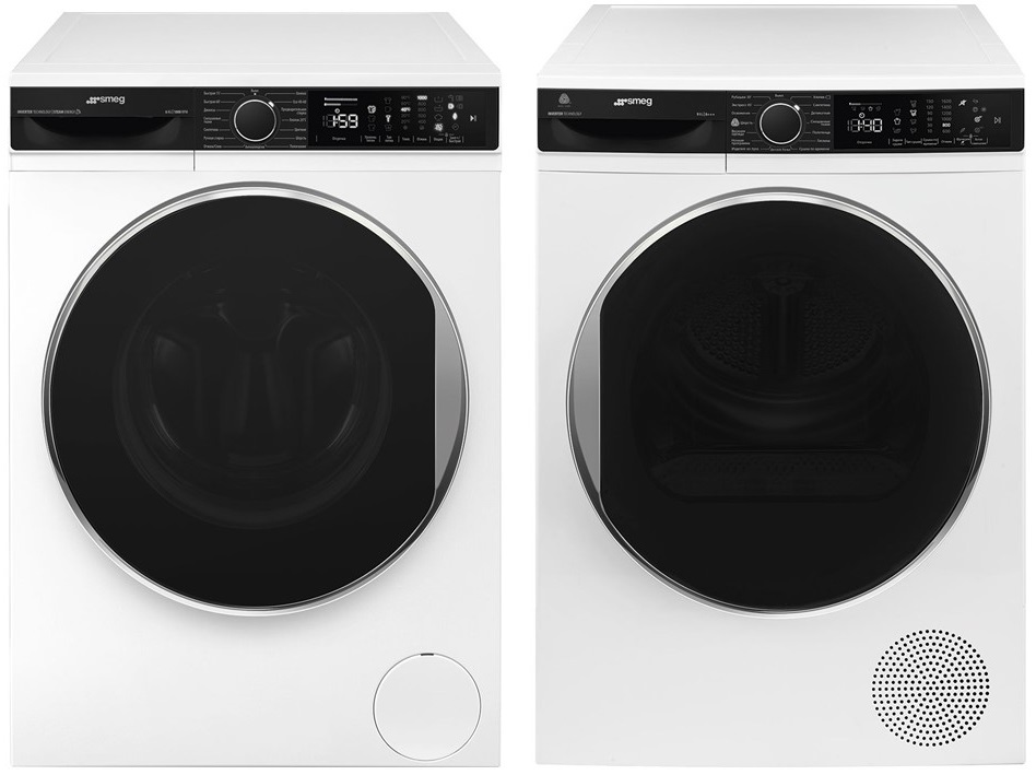 Фото товара: Smeg стирка WM3T60CRU + сушка DT393RU4 + соед.эл KITSPDT