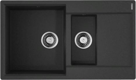 Фото товара: Omoikiri Daisen 86-2-BL, мойка, гранит, черный
