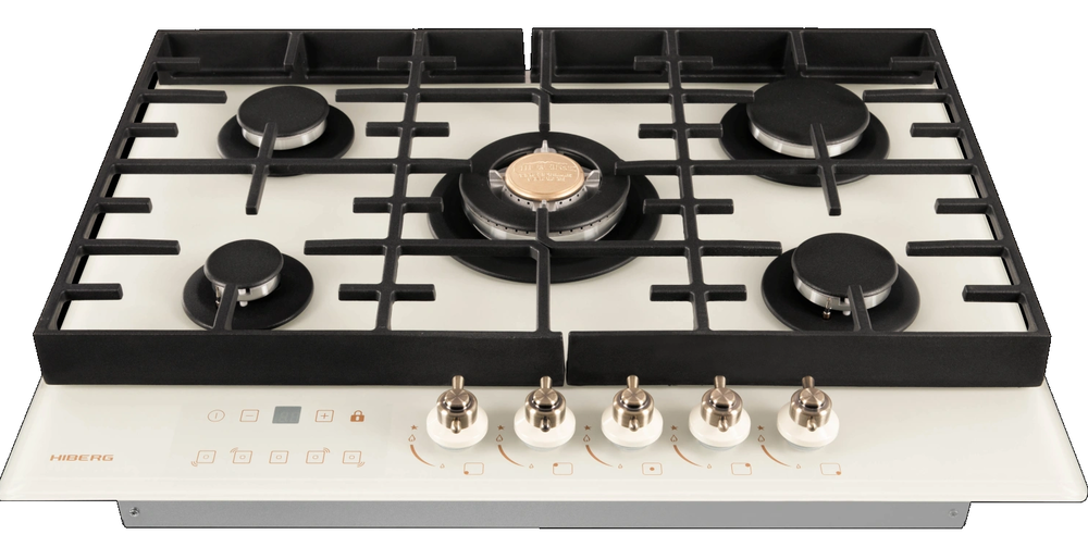 HIBERG VM 7155 Y Детальное фото товара: HIBERG VM 7155 Y газовая поверхность