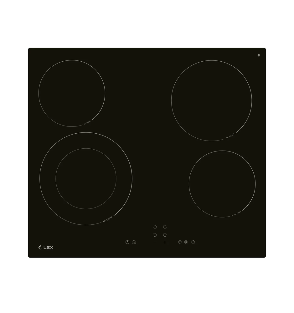 Фото товара: LEX EVH 641A BL стеклокерамическая поверхность