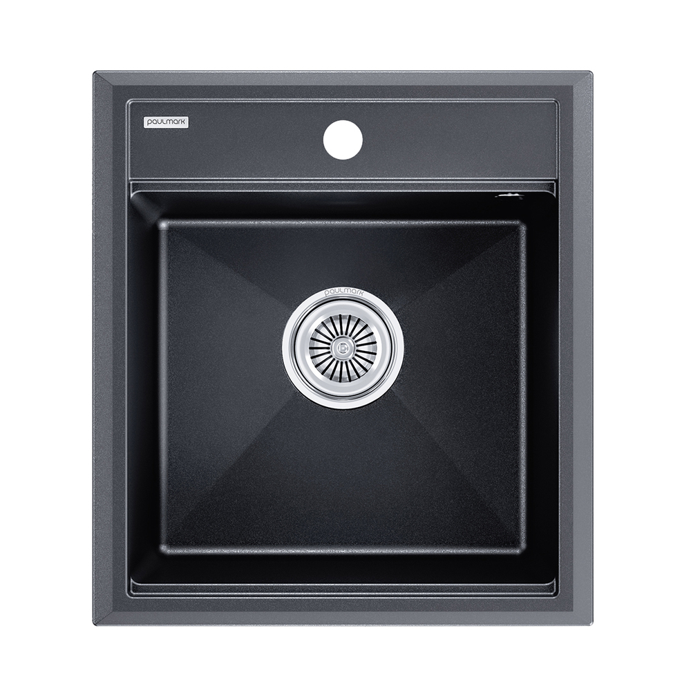 Детальное фото товара: Paulmark STEPIA 45, мойка, гранит, черный металлик