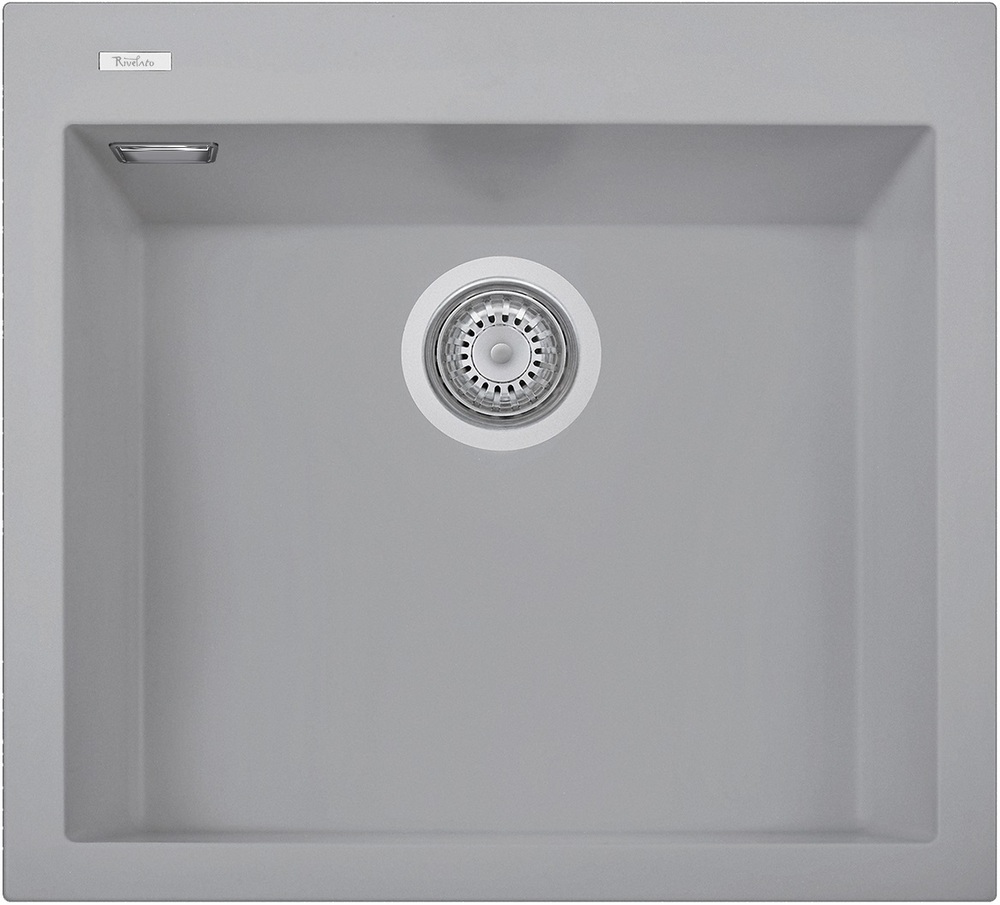 Фото товара: Rivelato ZENO ZN-5650 grigio puro, мойка, керамика, серый