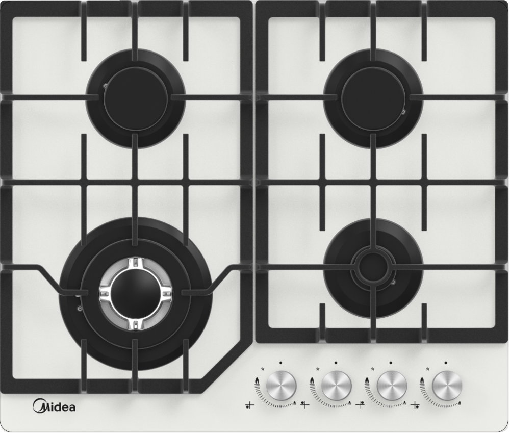 Фото товара: Midea MG643TGW газовая поверхность