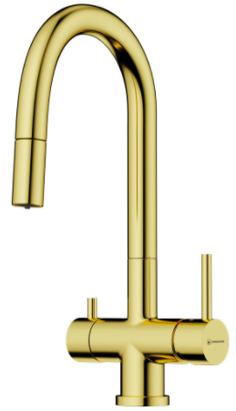 Omoikiri Akita-S-LG, смеситель, светлое золото Фото товара: Omoikiri Akita-S-LG, смеситель, светлое золото