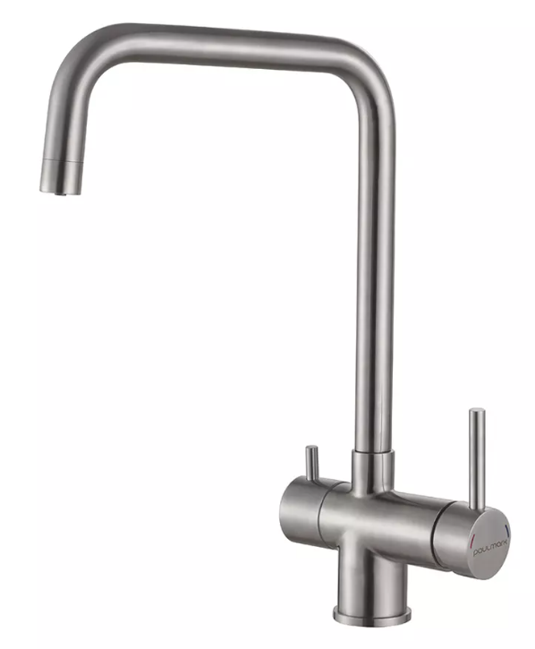 Фото товара: Paulmark WETTER, смеситель, брашированная сталь