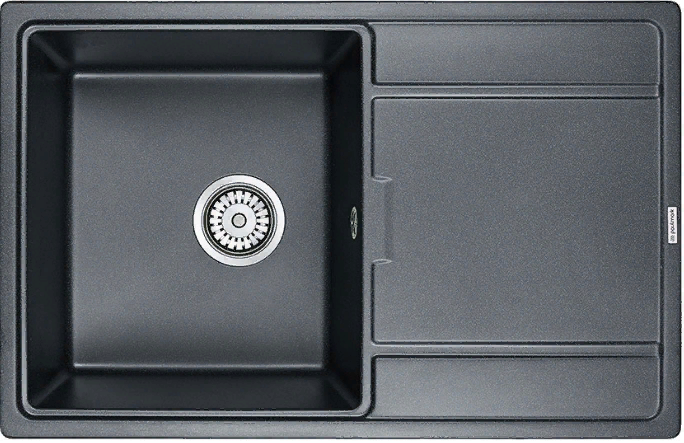 Детальное фото товара: Paulmark FLUGEN 50-780, мойка, гранит, черный металлик