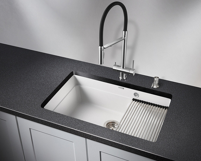 GRANULA 7303U мойка, гранит, арктик (белый) Детальное фото товара: GRANULA 7303U мойка, гранит, арктик (белый)