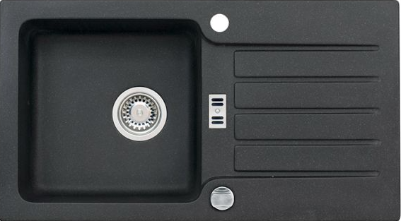 Фото товара: ALVEUS NIAGARA 30, мойка, гранит, черный (с сифоном 1105297)