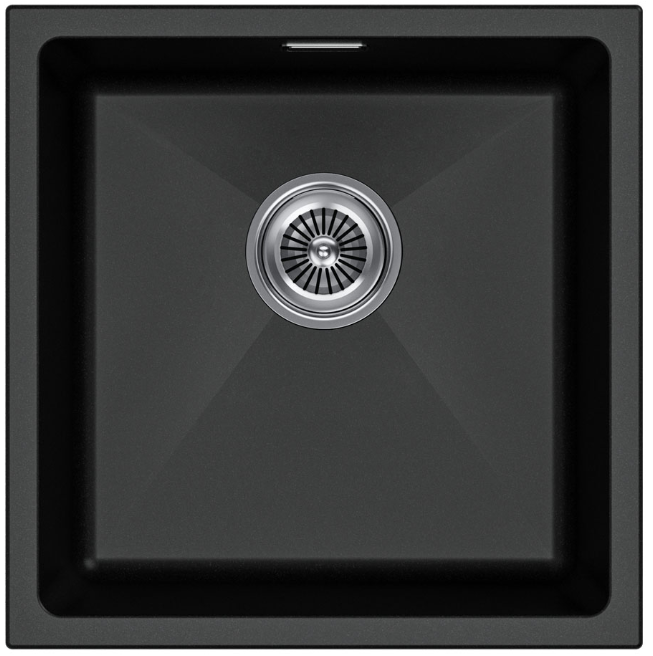 Детальное фото товара: Paulmark LUMI 45UNI, мойка, гранит, черный