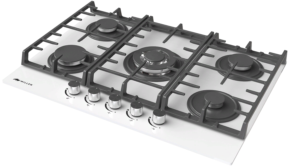 MILLEN MGHG 701 WH Детальное фото товара: MILLEN MGHG 701 WH газовая поверхность