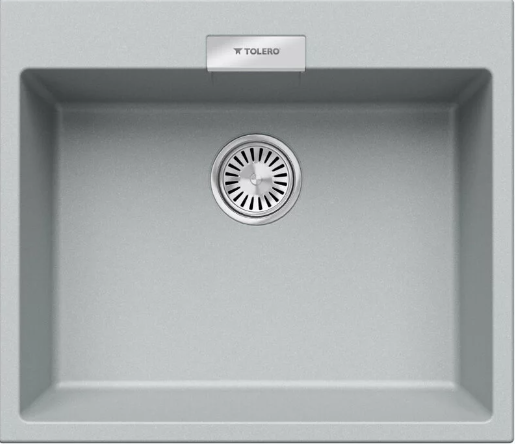 Tolero Loft TL-580, мойка, гранит, платина Фото товара: Tolero Loft TL-580, мойка, гранит, платина