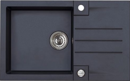Фото товара: ALVEUS ROCK 130 GRANITAL CARBON-G91, мойка, гранит, черный (с сифоном 1105296)