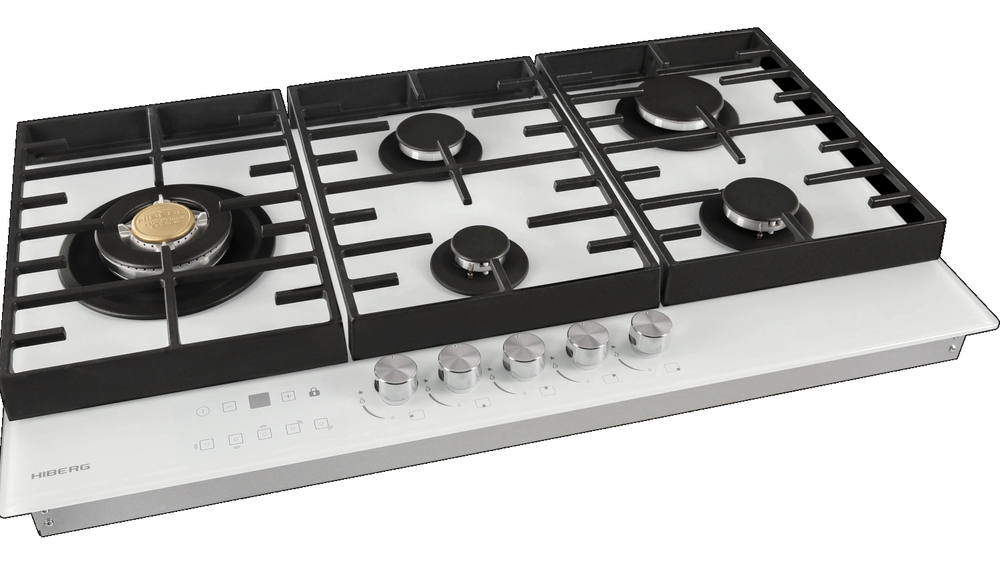 HIBERG VM 9155 W Детальное фото товара: HIBERG VM 9155 W газовая поверхность