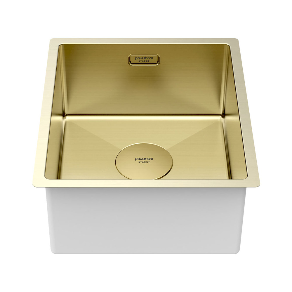 Детальное фото товара: Paulmark NEXT 38 UNI, мойка, нержавеющая сталь, светлое золото