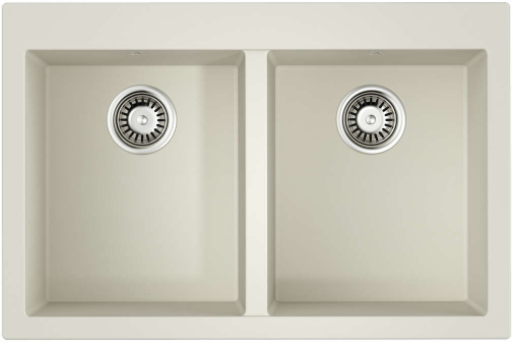 Фото товара: Omoikiri Bosen 80-2-WH, мойка, гранит, белый