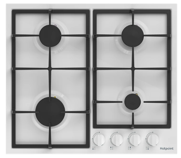 Hotpoint HGMT 642 WH Фото товара: Hotpoint HGMT 642 WH газовая поверхность