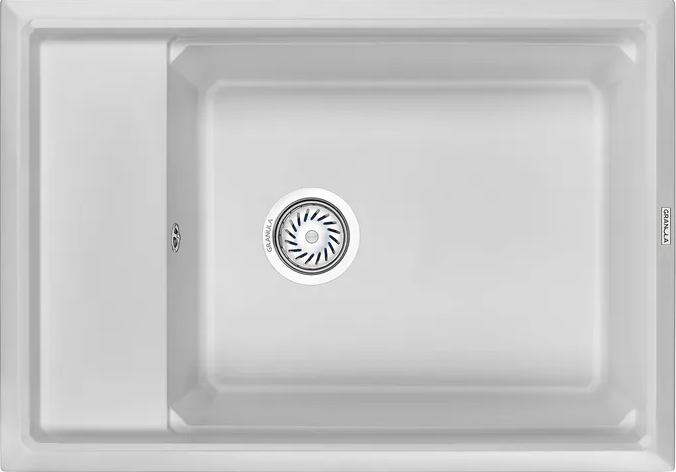 Фото товара: GRANULA 7305 мойка, гранит, арктик (белый)