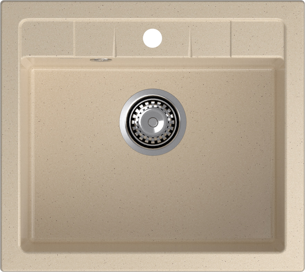 GranFest QUADRO GF-Q-561, мойка, мрамор, кашемир Детальное фото товара: GranFest QUADRO GF-Q-561, мойка, мрамор, кашемир