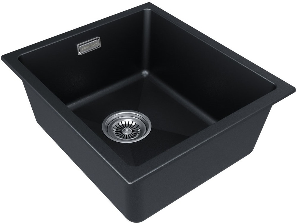 Детальное фото товара: Paulmark LUMI 41UNI, мойка, гранит, черный металлик