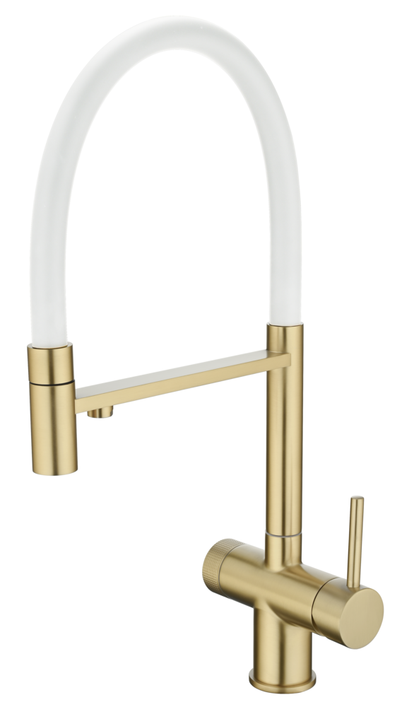 Фото товара: Emar EC-7024WHT Matt Gold, смеситель, матовое золото