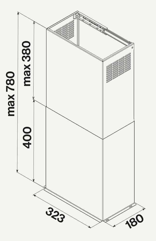 Фото товара: Falmec короб декоративный для COVER, белый