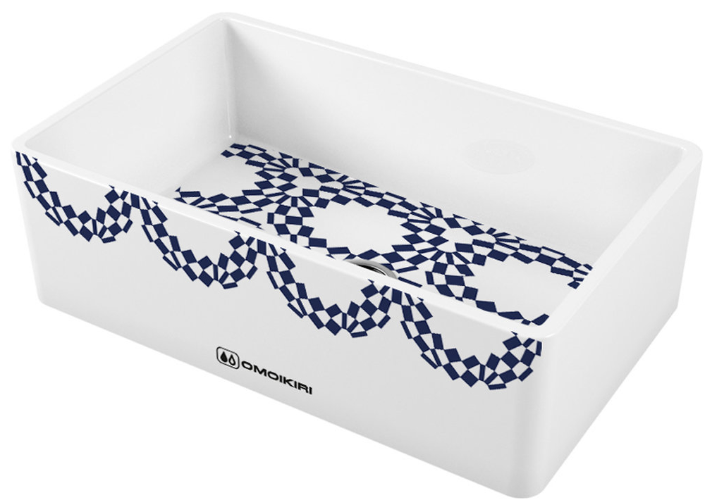 Фото товара: Omoikiri Mikura 76-Tokyo 2, мойка, керамика, белый