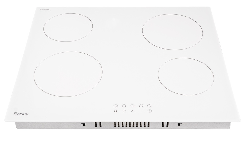Детальное фото товара: Evelux HEV 640 W стеклокерамическая поверхность