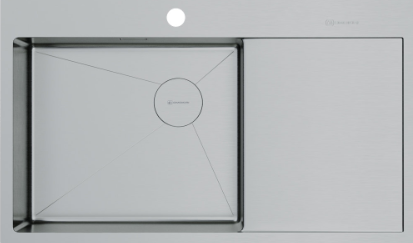 Фото товара: Omoikiri Akisame 86-L Side-GB, мойка, нержавеющая сталь, чаша слева