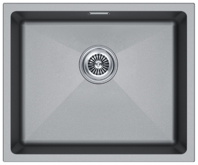 Детальное фото товара: Paulmark LUMI 55UNI, мойка, гранит, серый металлик