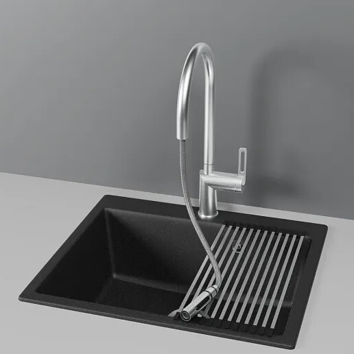 Детальное фото товара: GRANULA 8172 смеситель, нержавеющая сталь