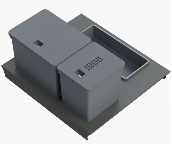 Фото товара: Tecnoinox система Kit da cassetto mini 60 B45 Legrabox c/vaschetta, 1х6л, 1х10л, 1 лоток