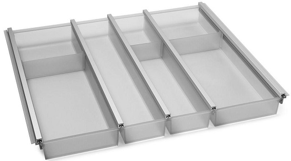Детальное фото товара: Ninka Cuisio Aqua 600, Innotech Hettich, лоток для столовых приборов, графит