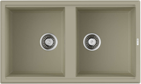 Фото товара: Omoikiri Tedori 86-2-BE, мойка, гранит, ваниль