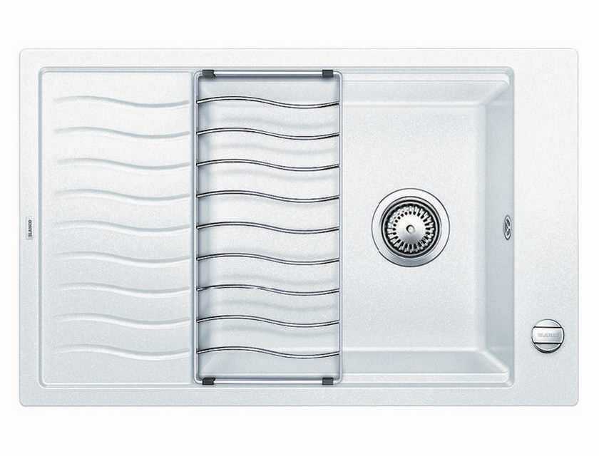 Детальное фото товара: Blanco Elon XL 6 S-F мойка, гранит, белый с клапаном-автоматом