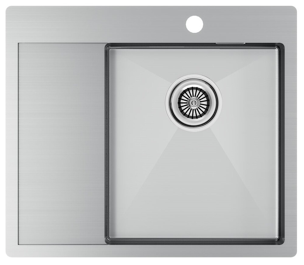 Фото товара: Paulmark KRONER 59F, мойка, нержавеющая сталь брашированная, правая