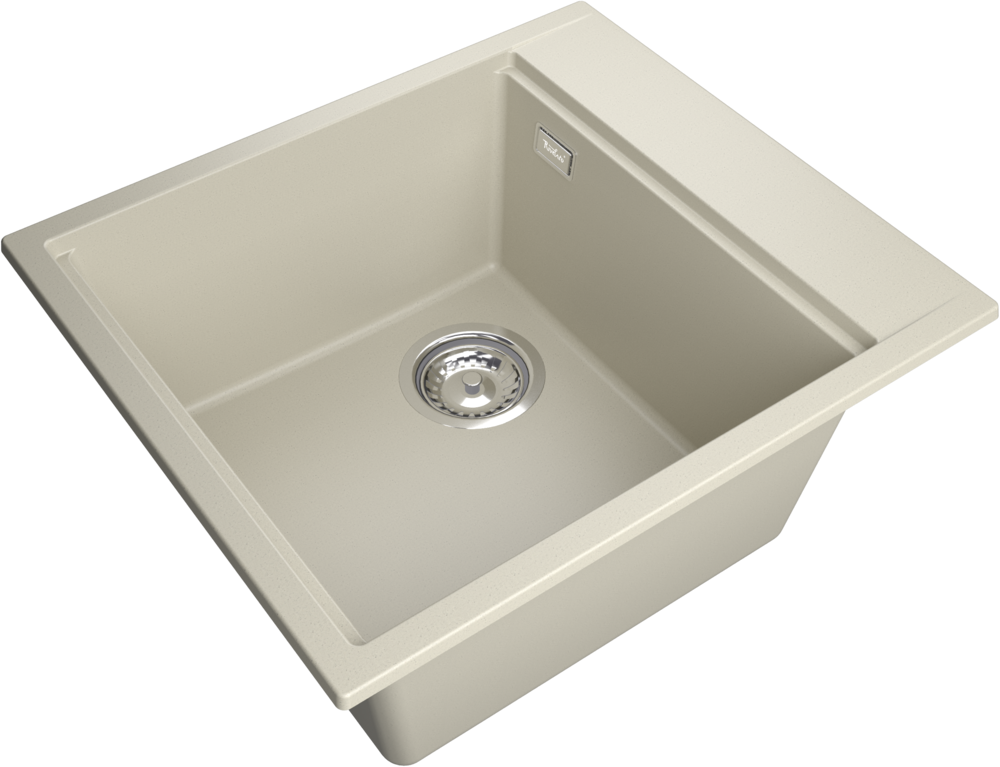 Детальное фото товара: Rivelato TESORO TR-455-L beige scuro, мойка, гранит, тёмно-бежевый