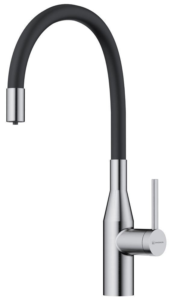 Фото товара: Omoikiri Yatomi-2-Plus BN-BL смеситель, нержавеющая сталь/черный