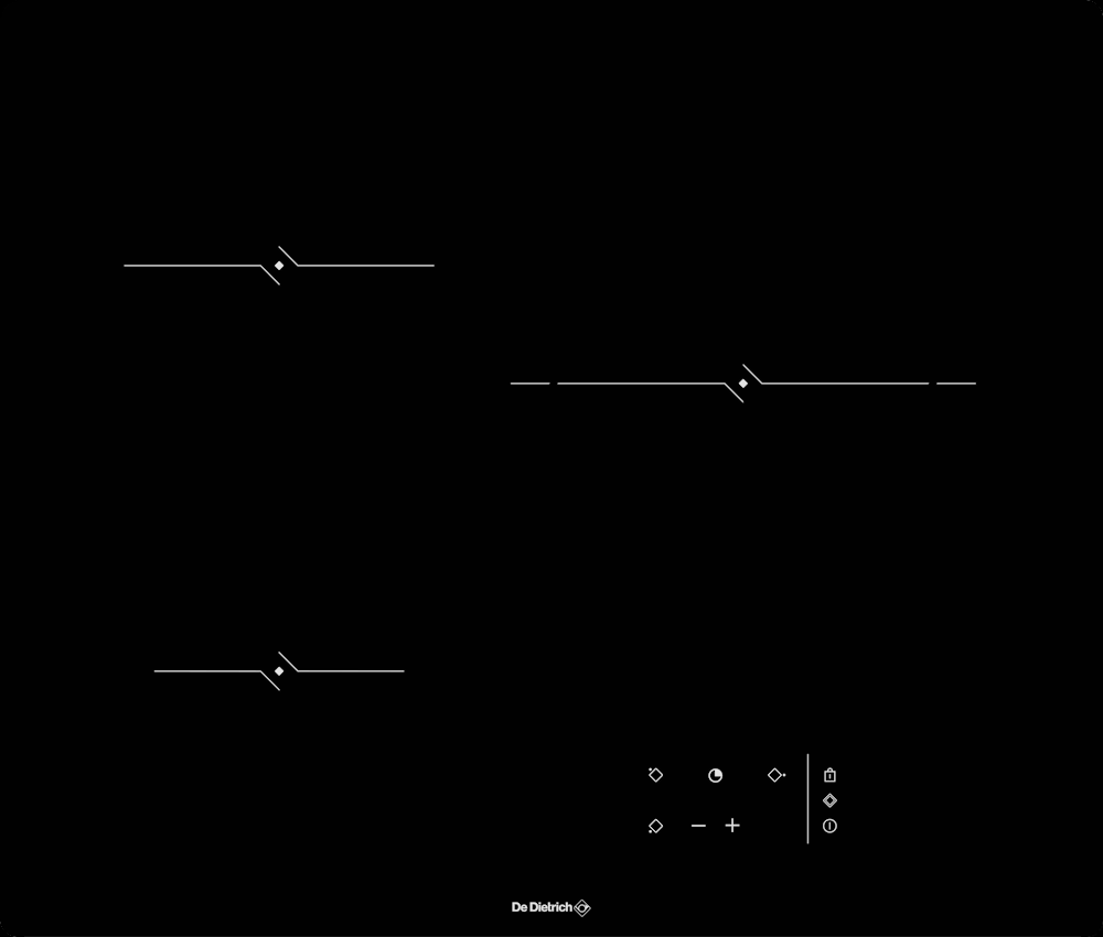 Фото товара: De Dietrich DPV4502B стеклокерамическая поверхность